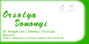orsolya domonyi business card